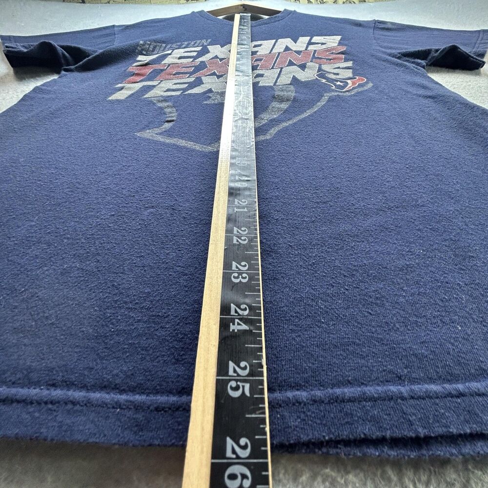 Houston Texans Shirt Mens Medium Blue NFL Football‎ 2014 Schedule Tee Majestic - Picture 7 of 11
